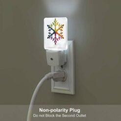 Night Light Set Of 2, A Colorful Snowflake With Green -Nuas Diy Shop b1b76f5361be34070d2e7a190125e61f781a0619