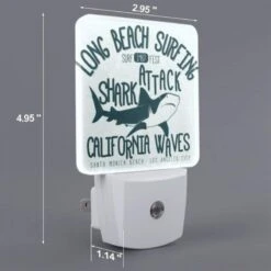 Night Light Set Of 2, A Poster Advertising Long Beach Surfing 1987. 3 Night Light Set Of 2, A Poster Advertising Long Beach Surfing 1987. -Nuas Diy Shop b1cd28650cdcbc6111a4c2d94a4ebaf6fef91327