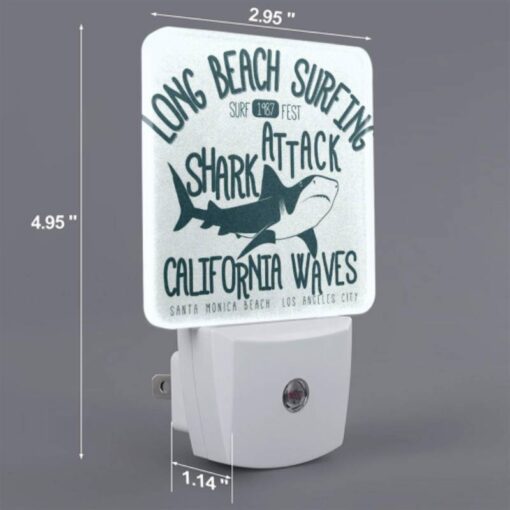 Night Light Set Of 2, A Poster Advertising Long Beach Surfing 1987. -Nuas Diy Shop b1cd28650cdcbc6111a4c2d94a4ebaf6fef91327