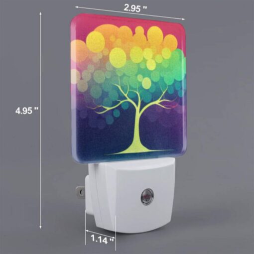 Night Light, A Colorful Tree With A Yellow -Nuas Diy Shop b24ffbd2aa6123440aa31dc513ddda111fa57df9