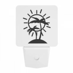 Night Light, A Sun With A Palm Tree In The Background. -Nuas Diy Shop b27e328553e08efa49503ec73e262a9f66d5204b