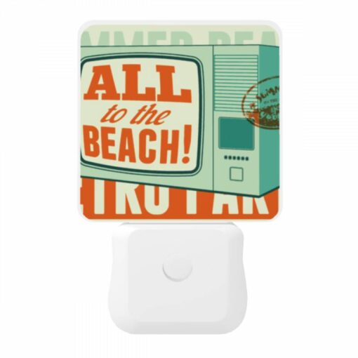 Night Light, A Retro-style TV Advertises A Beach Park. -Nuas Diy Shop b3b3576485487d5f18d847375a0e2bc6b27407c4