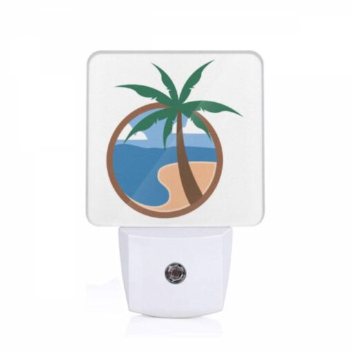Night Light, A Picture Of A Palm Tree On A Beach. -Nuas Diy Shop b3b98e06fd4663081588a1caec382965106a6b5a