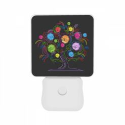 Night Light Set Of 2, A Colorful Tree With Many Flowers. -Nuas Diy Shop b3d6cc368c6183313f1d31a060e853d1130cf9ad