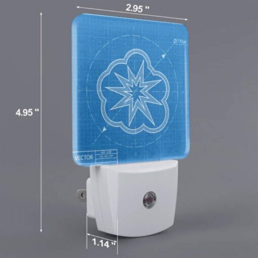 Night Light, A Blueprint Of A Star With A Circle In The Middle. -Nuas Diy Shop b3d9cc480f012e518368f3a0a3a81d09f621568d