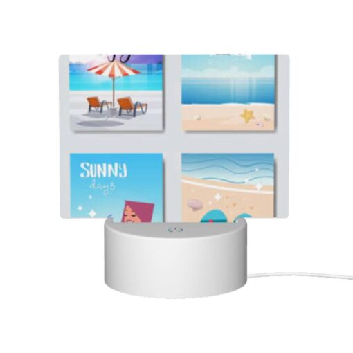 Rectangular Acrylic Night Light, A Collection Of Four Posters With Beach Themes. -Nuas Diy Shop b429665dbc557a4e5b635e25c8e5e33de23750ac