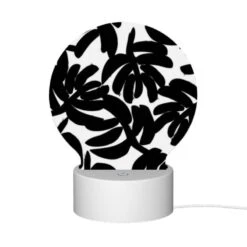 Round Acrylic Night Light, A Black And White Painting Of A Bunch Of Bananas. -Nuas Diy Shop b52ada3bb4fa274685a7c2f695208884b4ab84be