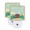 Night Light Set Of 2, A Beach Scene With A House And Palm Trees. 1 Night Light Set Of 2, A Beach Scene With A House And Palm Trees. -Nuas Diy Shop b549ec7cc247e405ade93fc68e7d996e67a8372d