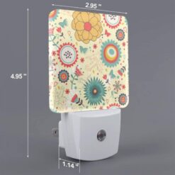 Night Light, A Colorful Floral Pattern With Yellow -Nuas Diy Shop b56f1fce99c327b9b84c31dbdd3a0b01d5f85429