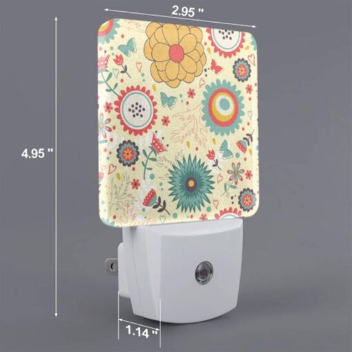 Night Light, A Colorful Floral Pattern With Yellow -Nuas Diy Shop b56f1fce99c327b9b84c31dbdd3a0b01d5f85429