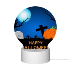 Round Acrylic Night Light, A Halloween Scene With A Moon -Nuas Diy Shop b576e6089d7b7a5cfcf27eb809c9957566ee3253