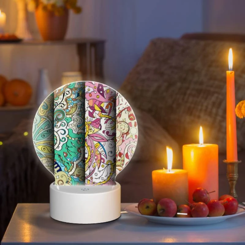 Round Acrylic Night Light, Three colorful designs are displayed on a wall. Round Acrylic Night Light, Three Colorful Designs Are Displayed On A Wall. -Nuas Diy Shop b5ba878cf12ad96f81be65eaf0772e16e02702e9