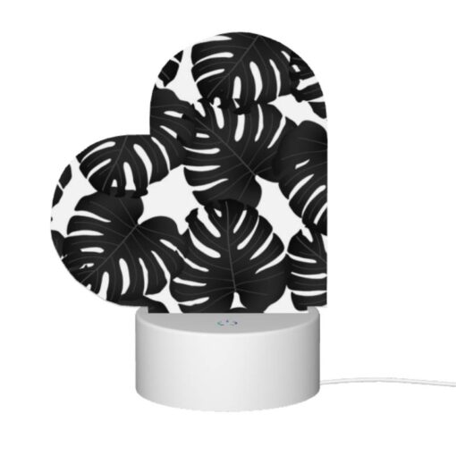 Love Acrylic Night Light, A Black And White Photo Of A Bunch Of Leaves. -Nuas Diy Shop b5c52a5792432a7dafcae5002806619d11971c82