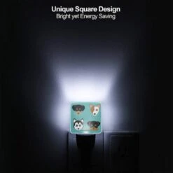 Night Light Set Of 2, Four Different Colored Dogs Are Shown In A Row. -Nuas Diy Shop b5e3f249dedc35e30fc27fd2d67e53fbb64d081d