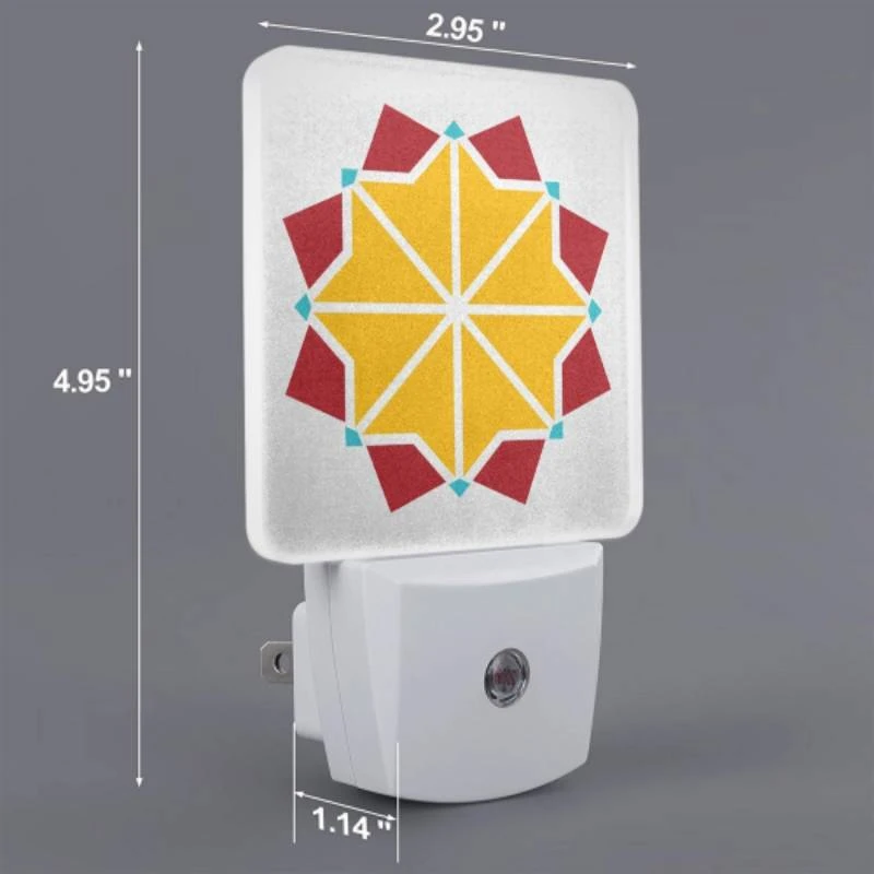 Night Light, A yellow and red geometric design. Night Light, A Yellow And Red Geometric Design. -Nuas Diy Shop b70ac7e3bf6c285dfafd8ad309670d2598352df7