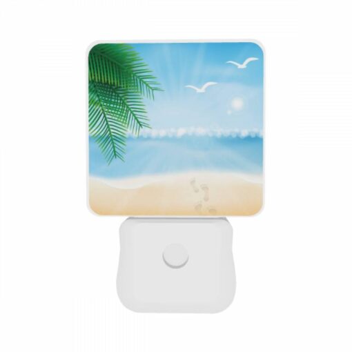 Night Light Set Of 2, A Beach Scene With A Palm Tree -Nuas Diy Shop b70f6d9818493a61f85c98e7448b4e263d627724