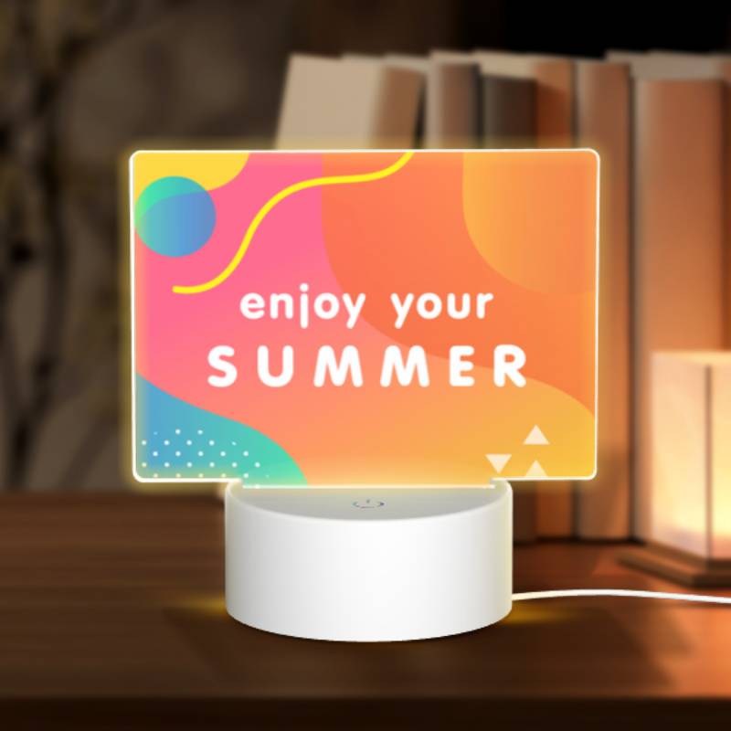 Rectangular Acrylic Night Light, A colorful advertisement for enjoying summer. Rectangular Acrylic Night Light, A Colorful Advertisement For Enjoying Summer. -Nuas Diy Shop b7293d88edbf9421c0f735dd3a762cc99240ab92
