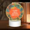Round Acrylic Night Light, A Colorful Poster Advertising Summer Holidays. -Nuas Diy Shop b737b40b8ce55e3b1b4830edbda578bcca66fc57