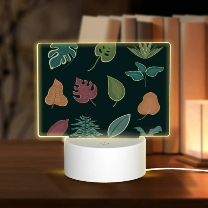 Rectangular Acrylic Night Light, A collection of different leaf designs. Rectangular Acrylic Night Light, A Collection Of Different Leaf Designs. -Nuas Diy Shop b753894670774c6cfdcf3f53c73ecd7ff210c2b7
