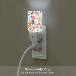 Night Light, A Collection Of Cartoon Dogs With Hearts Around Them. -Nuas Diy Shop b75a245015f7dcb4f565811d85df7ee087e80db7