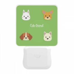 Night Light, Four Different Animal Stickers Are Shown On A Green Background. -Nuas Diy Shop b8b87bca1e9f218acbf791de89e9e7bd8e7574f7
