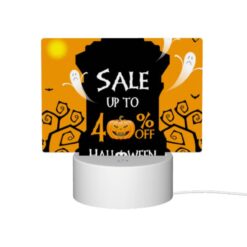 Rectangular Acrylic Night Light, A Halloween Sale Sign Advertises A 40% Discount. -Nuas Diy Shop b8c589e5b349ddef6e2871262af825a4e97c8f70