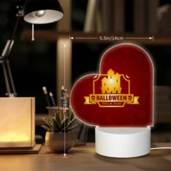 Love Acrylic Night Light, A Halloween Logo With A House And A Skeleton. -Nuas Diy Shop b978fe4dd50d3d3e27fcf4d324f212dd9b731398