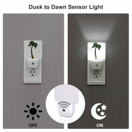 Night Light Set Of 2, A Cartoon Drawing Of A Palm Tree. -Nuas Diy Shop b9bd6ca04c758696f9afe98dd763603ed1d7737b