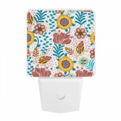 Night Light, A Colorful Floral Pattern With Yellow -Nuas Diy Shop ba2935fab0f2ae8ea59cd47cd6b91ef51f46defb