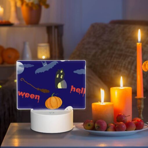 Rectangular Acrylic Night Light, A Halloween Themed Image With A Pumpkin -Nuas Diy Shop ba924c462c420b0dd9a5a0cd40976dfd5de53cfa