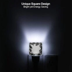 Night Light Set Of 2, A Black And White Image Of A Leafy Plant. 5 Night Light Set Of 2, A Black And White Image Of A Leafy Plant. -Nuas Diy Shop baf55e1ab07fb8173252cbc46d2f125ad3934e94