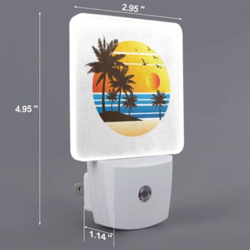 Night Light Set Of 2, A Sunset With Palm Trees And Birds. -Nuas Diy Shop bb369d9a1d1303938465b68b1f641dfd7a0055ad