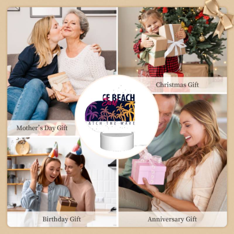 Love Acrylic Night Light, A surfboard with a picture of a beach and the words "Catch the Wave" on it. Love Acrylic Night Light, A Surfboard With A Picture Of A Beach And The Words "Catch The Wave" On It. -Nuas Diy Shop bb71a8c65a5f47aa12304f3b466ccc2b38948cb9