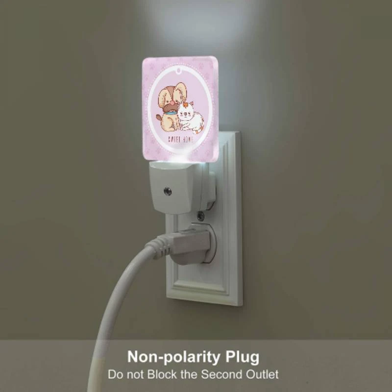 Night Light, A dog and a cat are sitting together in a pink circle. Night Light, A Dog And A Cat Are Sitting Together In A Pink Circle. -Nuas Diy Shop bc0225f354d4c2541fbb7306e1c552fcd5d84524