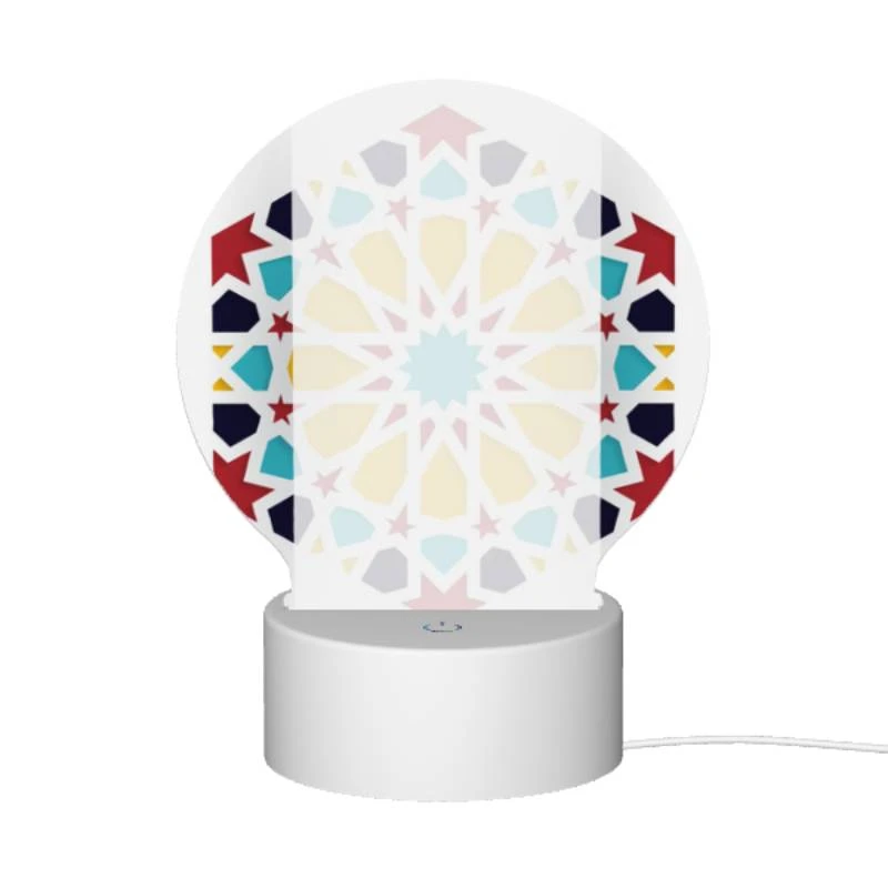 Round Acrylic Night Light, A colorful star pattern is displayed on a white background. Round Acrylic Night Light, A Colorful Star Pattern Is Displayed On A White Background. -Nuas Diy Shop bc8020d998375a56c73881aebebb5969c0594b7f