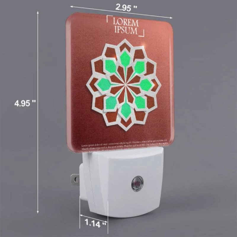 Night Light, A green and brown geometric design. Night Light, A Green And Brown Geometric Design. -Nuas Diy Shop bd523165ec66eeb643e1977fefc463a07183e6b0