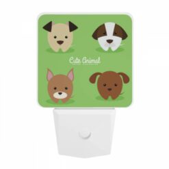 Night Light, Four Different Colored Dogs Are Shown In A Row. -Nuas Diy Shop bde11666ec8561e377f85168fc6f5a805cd73f9e