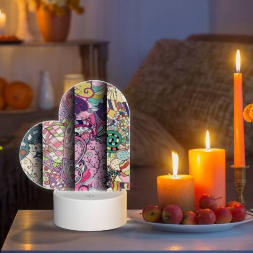 Love Acrylic Night Light, Three Colorful Paintings Are Displayed Side By Side. -Nuas Diy Shop bdfe767e16a3feb5a2d4cb34d87694948769df95
