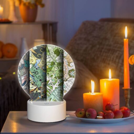 Round Acrylic Night Light, Three Colorful Designs Are Displayed On A Wall. -Nuas Diy Shop bf2b85bcc71aee3f9163e2ef8203671ad81fc328