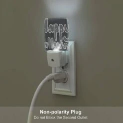 Night Light, A Black And White Sign That Says "Happy Halloween". 5 Night Light, A Black And White Sign That Says "Happy Halloween". -Nuas Diy Shop bf58c88c95aabfccd9abe03cba83072f96a8e23d