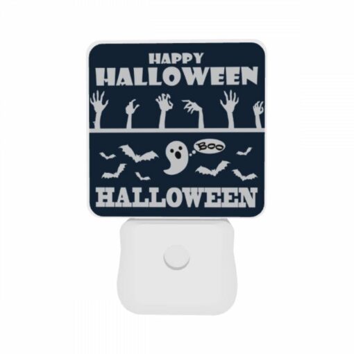 Night Light Set Of 2, A Poster With A Ghost And The Words "Happy Halloween" On It. -Nuas Diy Shop bf75ce82f826016c6270602883a6a2241dbb87f6