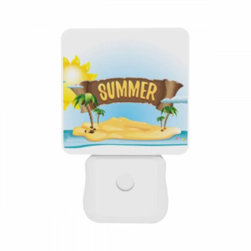 Night Light Set Of 2, A Sign That Says "Summer" On A Beach. -Nuas Diy Shop bf78621152b5cffabf9a3f5b3eb3d8c3cfddb8cc