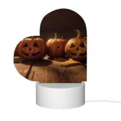 Love Acrylic Night Light, A Bunch Of Pumpkins Are Sitting On A Table. -Nuas Diy Shop bf848fc6e7f28b629c61f1f5c1d4d2cc1b64dc98