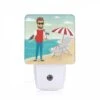 Night Light, A Man Wearing Sunglasses And A Red Shirt Stands On A Beach Next To A Beach Chair. -Nuas Diy Shop c03f71f742811d99f794c94d31a073f0e26bdcd5