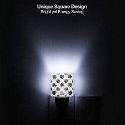 Night Light, A Pattern Of Black And White Flowers. -Nuas Diy Shop c0a0f527a2681266b26062f466cfd965c118424b