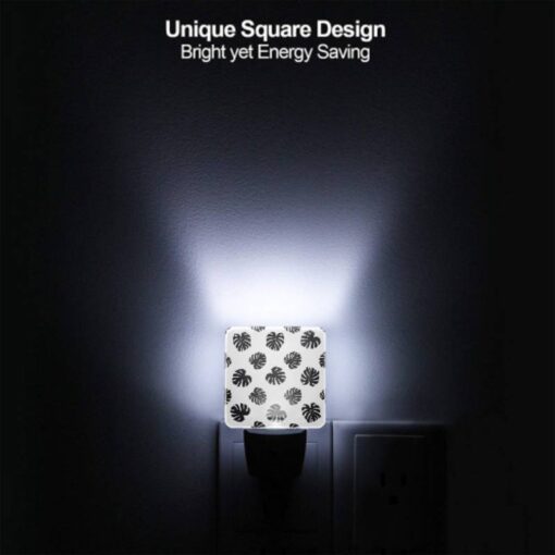 Night Light, A Pattern Of Black And White Flowers. -Nuas Diy Shop c0a0f527a2681266b26062f466cfd965c118424b