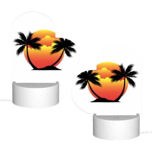 Love Acrylic Night Light, A Sunset With Two Palm Trees And A Sun In The Middle. -Nuas Diy Shop c0ae1902c7f73a032796efe4357982748e16ef1d