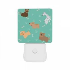 Night Light Set Of 2, A Collection Of Cartoon Dogs With Bones In Their Mouths. -Nuas Diy Shop c1dfe25fdda48f6a90904843b0d391886c0ffecb