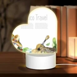 Love Acrylic Night Light, A Colorful Poster Advertising Mexico Travel.