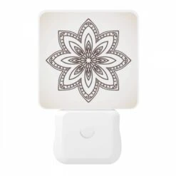 Night Light, A Black And White Drawing Of A Flower. -Nuas Diy Shop c260167a9962ff2395920c9b5866afa56e433539